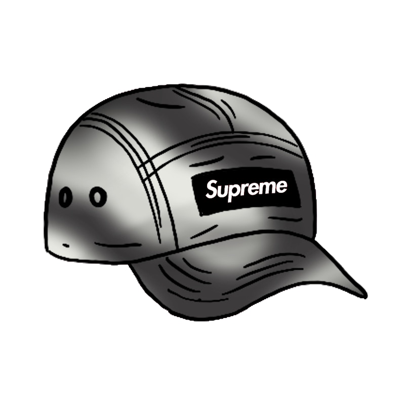 Buy Supreme Washed Satin Camo Camp Cap Snow Camo Topi