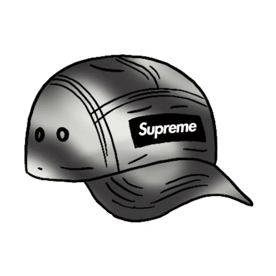 Supreme Washed Satin Camo Camp Cap Snow Camo