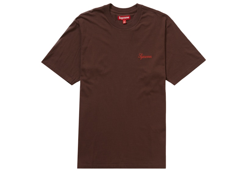 Buy Supreme Small Box L/S Tee Light Brown - Novelship