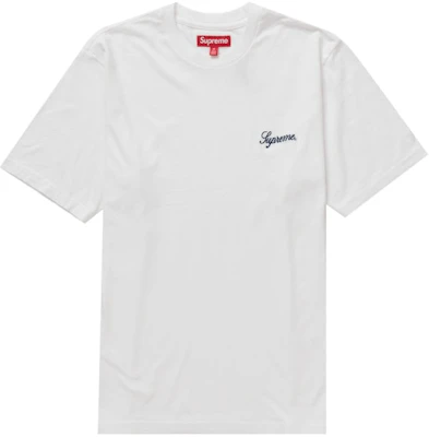 Supreme Washed Script S/S Top (FW23) White Buy Supreme Washed Script S/S Top (FW23) White