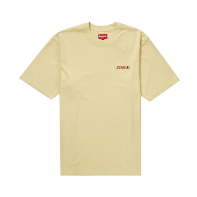 Supreme Washed Script S/S Top Yellow