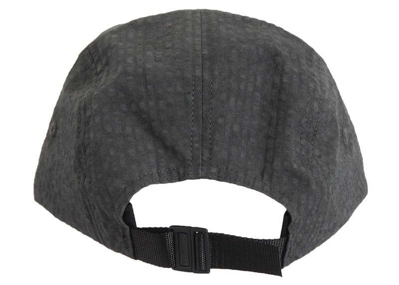 Supreme Washed Seersucker Camp Cap Black 圖 2