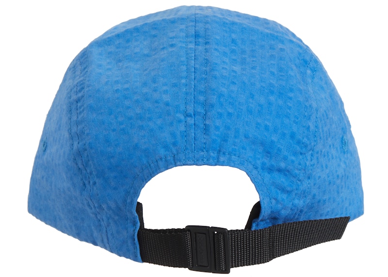 Order 슈프림 워싱 시어서커 캠프캡 블루  
