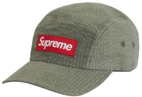 Supreme Washed Seersucker Camp Cap Taupe Supreme Washed Seersucker Camp Cap Taupe