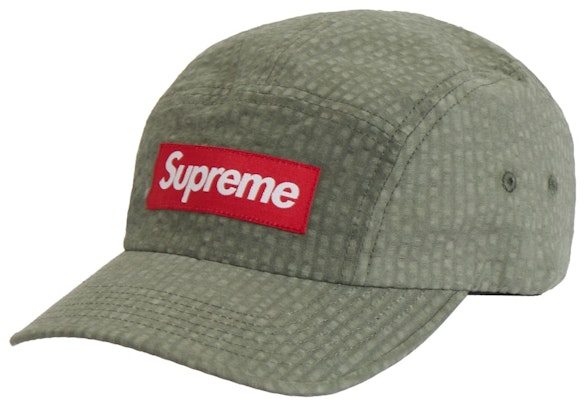 Supreme Washed Seersucker Camp Cap Taupe Topi Buy Supreme Washed Seersucker Camp Cap Taupe Topi