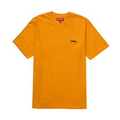 Supreme Washed Tag S/S Top Orange