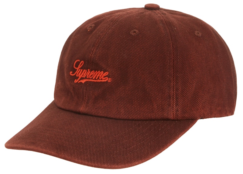 Buy 슈프림 워시드 트윌 6패널 '브라운'  
