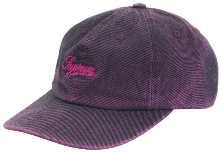 supreme-washed-twill-6-panel-purple