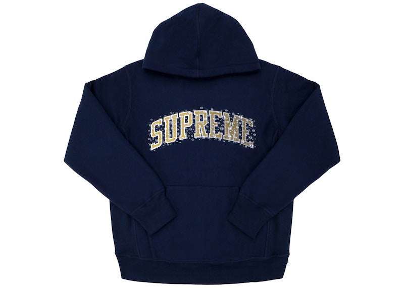 Supreme Water Arc Hooded Sweatshirt Navy