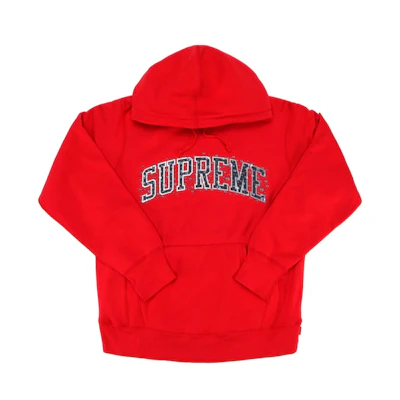 Supreme Water Arc Hooded Sweatshirt Red