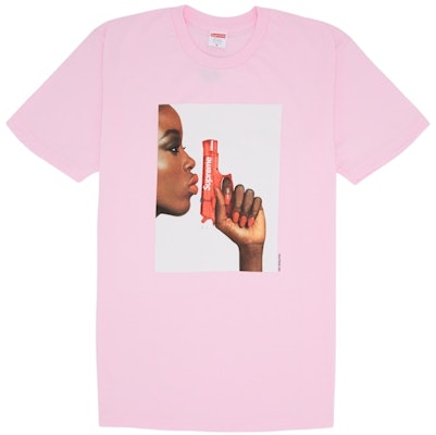 Supreme Water Pistol Tee Light Pink Buy Supreme Water Pistol Tee Light Pink