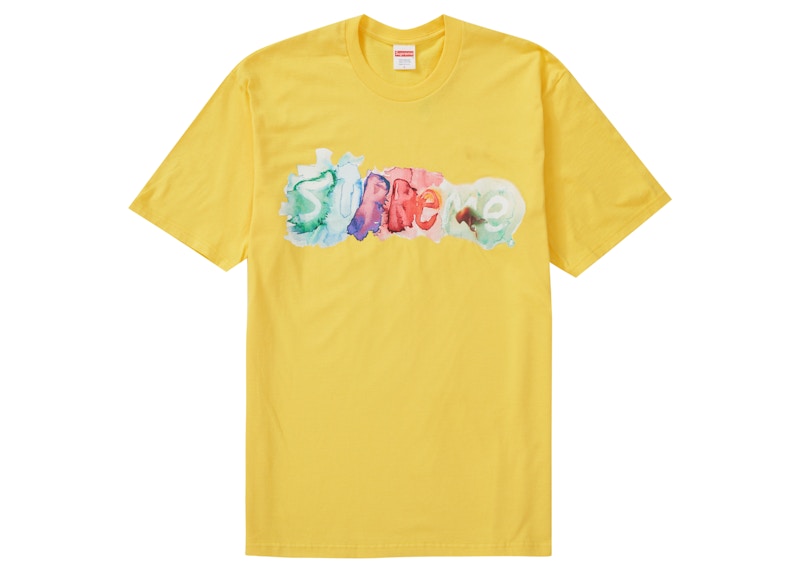Supreme Watercolor Tee Yellow