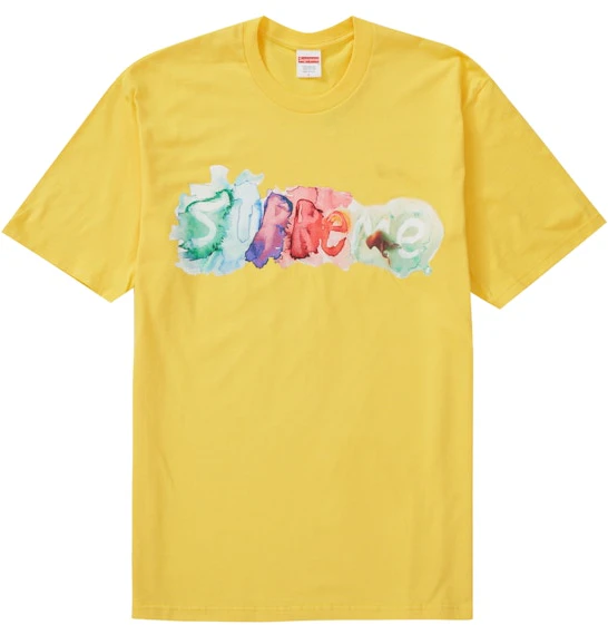 supreme-watercolor-tee-yellow