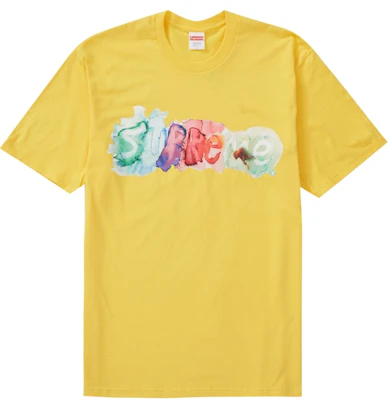 Supreme Watercolor Tee Yellow Buy Supreme Watercolor Tee Yellow