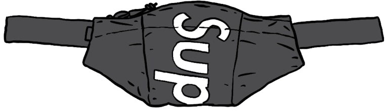 supreme-waterproof-reflective-speckled-waist-bag-black