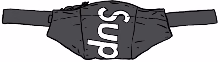 Supreme Waterproof Reflective Speckled Waist Bag Black Supreme Waterproof Reflective Speckled Waist Bag Black