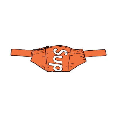 Supreme Waterproof Reflective Speckled Waist Bag Orange