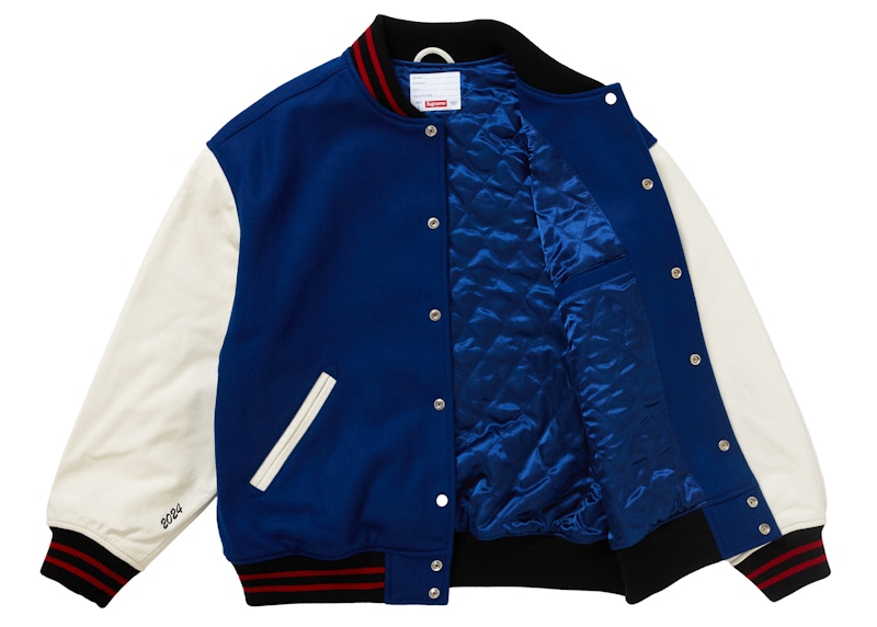 Order 슈프림 웨이브 바시티 자켓 블루