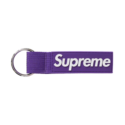 Supreme Webbing Keychain Purple