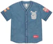 Sizing シュプリーム Week 10 パッチ デニム ベースボールジャージ ユニセックス Vネック ジャケット SUP-SS21-676
