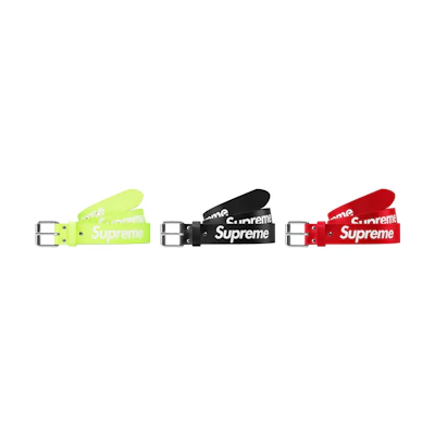 Supreme Week 9 Repeat Leather Belt Unisex Couple Style SUP-SS23-2244