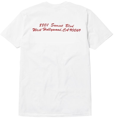 Supreme West Hollywood Box Logo Tee White Order Supreme West Hollywood Box Logo Tee White