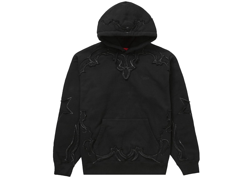 Supreme Western Cut Out Hooded Sweatshirt Black