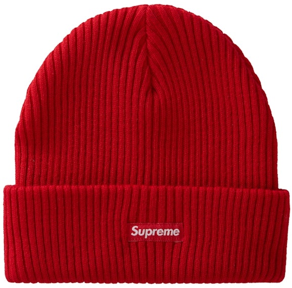 supreme-wide-rib-beanie-red