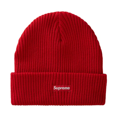 Supreme Wide Rib Beanie Red