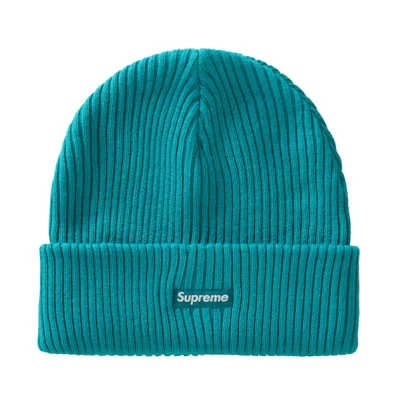 Supreme Wide Rib Beanie Teal