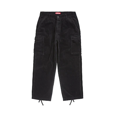 Supreme Wide Wale Corduroy Cargo Pant (FW24) Black
