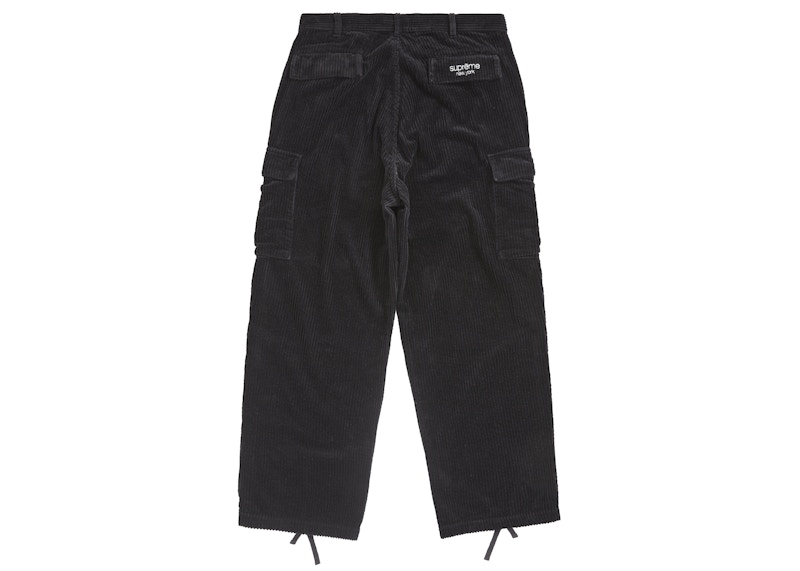 Supreme Wide Wale Corduroy Cargo Pant (FW24) Black 圖 2