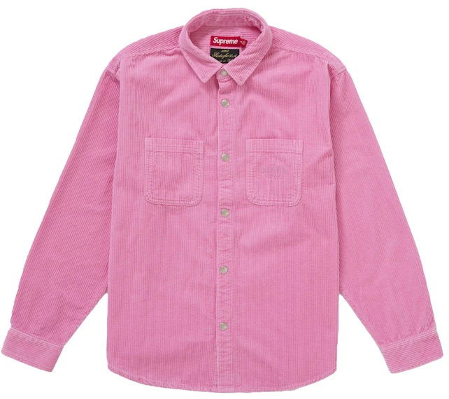 supreme-wide-wale-corduroy-snap-shirt-fw-25-pink