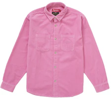 Supreme Wide Wale Corduroy Snap Shirt (FW25) Pink Supreme Wide Wale Corduroy Snap Shirt (FW25) Pink
