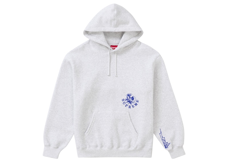 Supreme Wild Embroidered Hooded Sweatshirt Ash Grey 圖 2