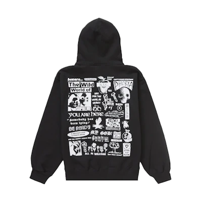 Supreme Wild Embroidered Hooded Sweatshirt Black