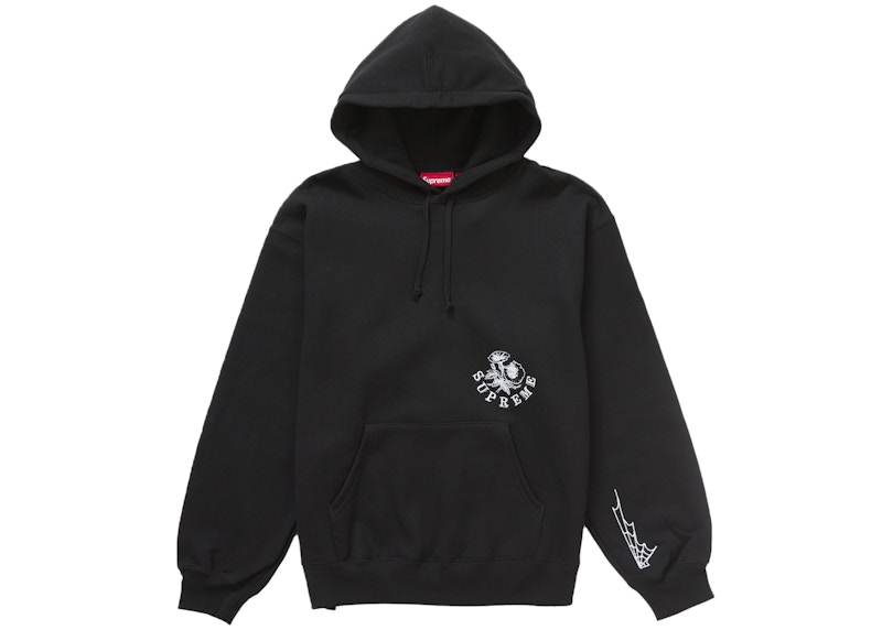 Order Supreme 野性刺繡連帽衛衣 黑色