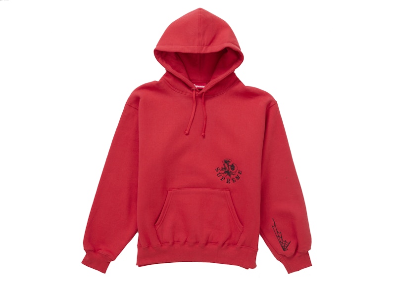 Supreme Wild Embroidered Hooded Sweatshirt Burnt Red 圖 2