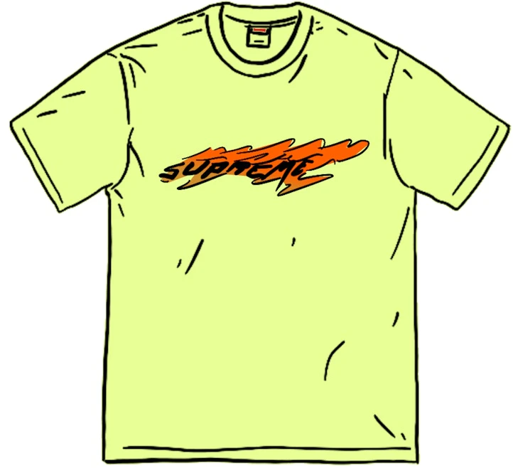 supreme-wind-tee-bright-yellow