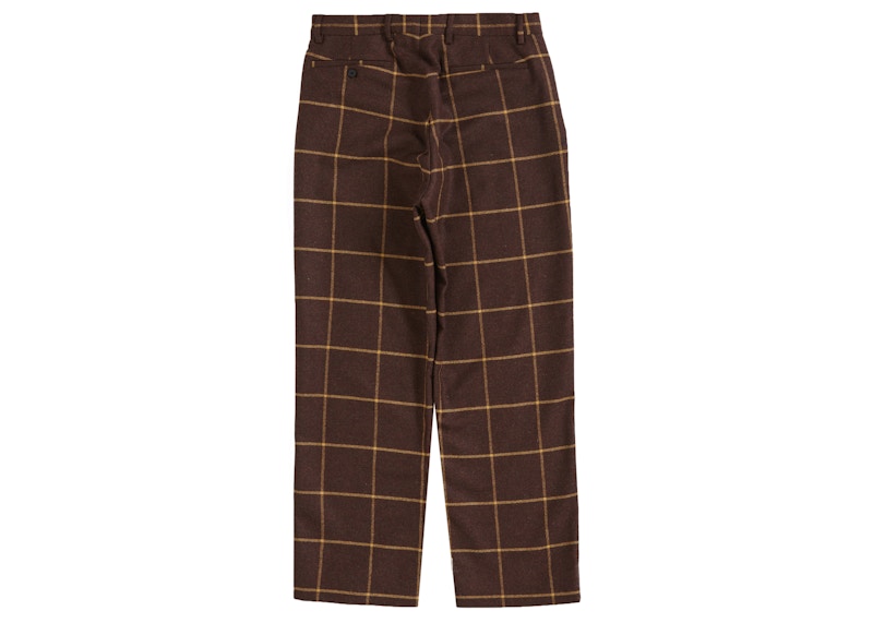 Supreme Windowpane Wool Trouser Brown Window 圖 2