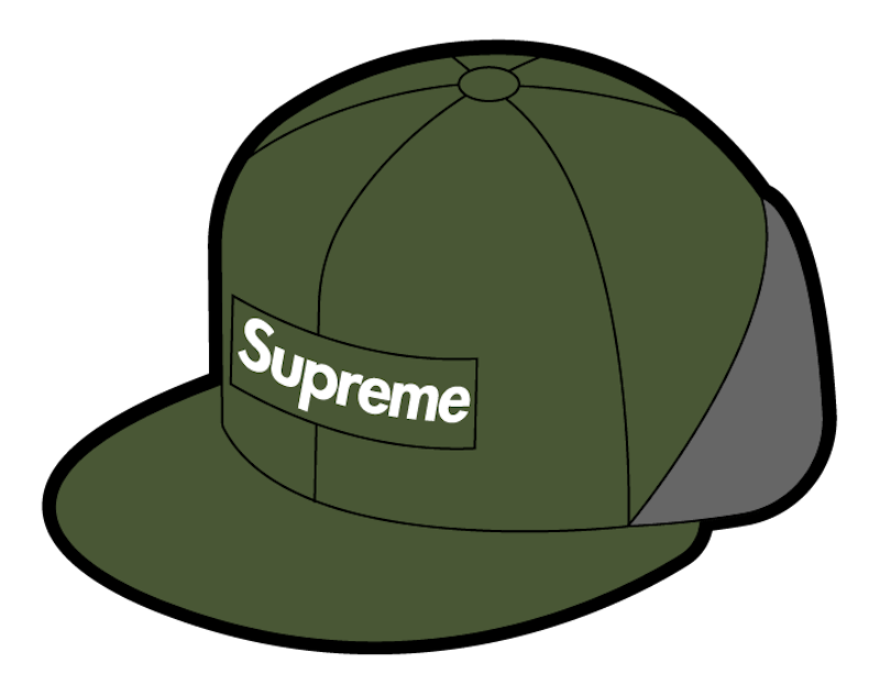Buy Supreme WINDSTOPPER Orejeras Logo Box New Era Verde Oliva Oscuro