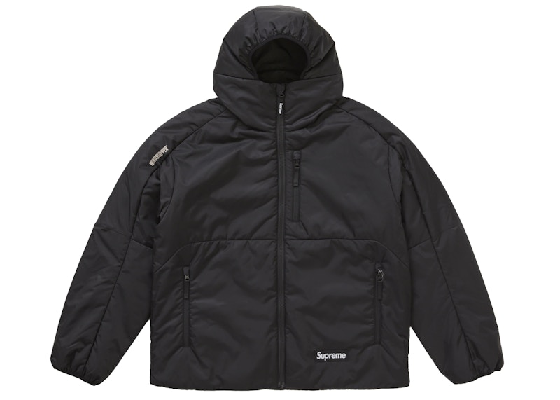 Buy シュプリーム WINDSTOPPER インサレーテッド フーデッドジャケット ブラック