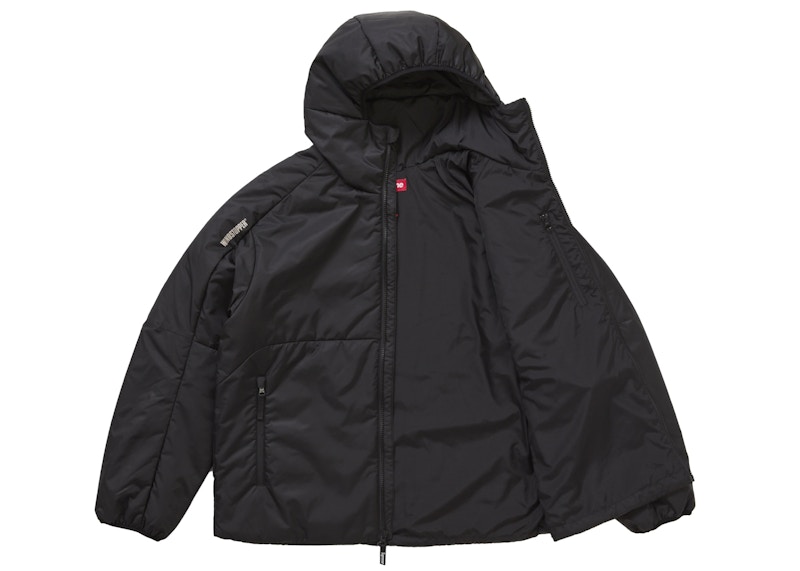 Order シュプリーム WINDSTOPPER インサレーテッド フーデッドジャケット ブラック
