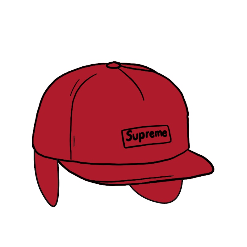 Supreme WINDSTOPPER Small Box Earflap 6-Panel Red