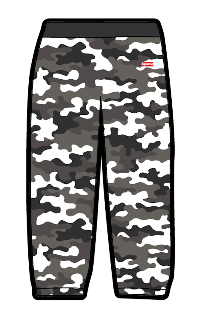 Buy Supreme 防风雪地迷彩运动裤