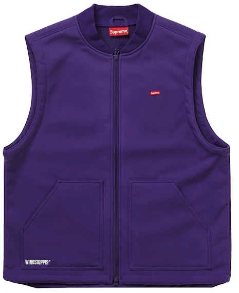 supreme-windstopper-work-vest-dark-purple