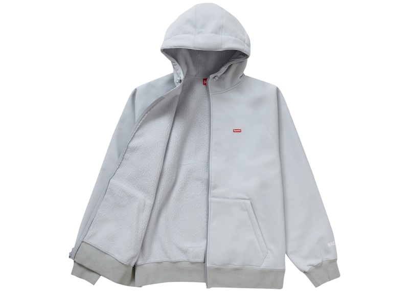 Order Supreme 风阻拉链连帽卫衣 (FW22) 浅灰色