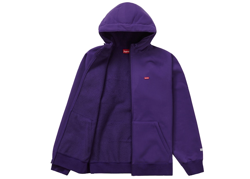 Order Supreme WINDSTOPPER Zip Up Hooded Sweatshirt (FW22) Dark Purple