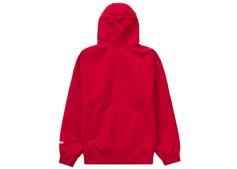 Lookbook Supreme WINDSTOPPER Zip Up Hooded Sweatshirt (FW22) Red