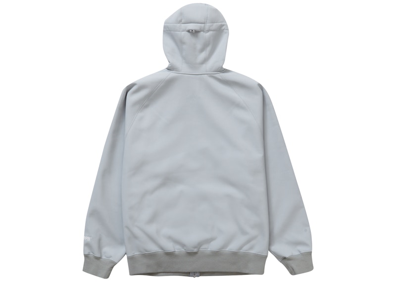 Lookbook Supreme 风阻拉链连帽卫衣 (FW22) 浅灰色